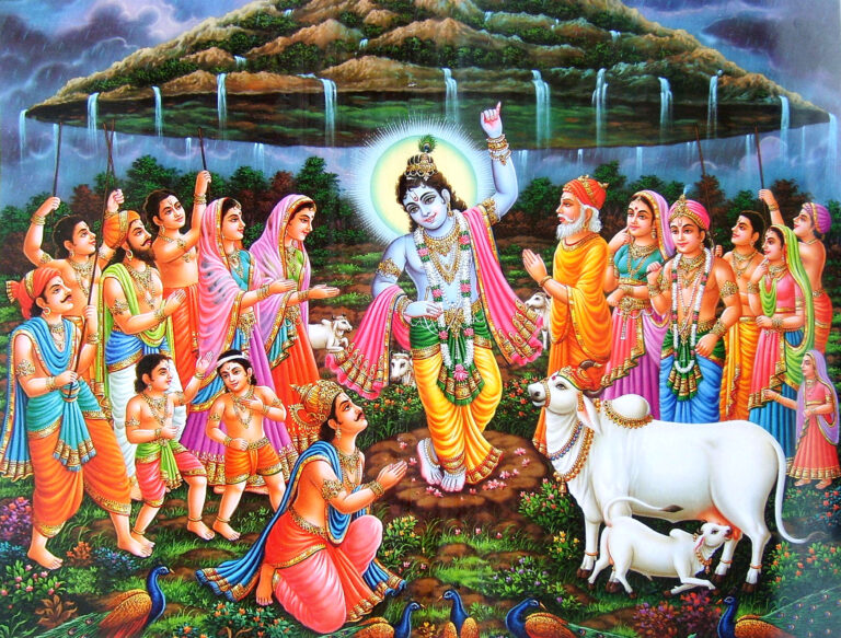 krishna-goverdhana